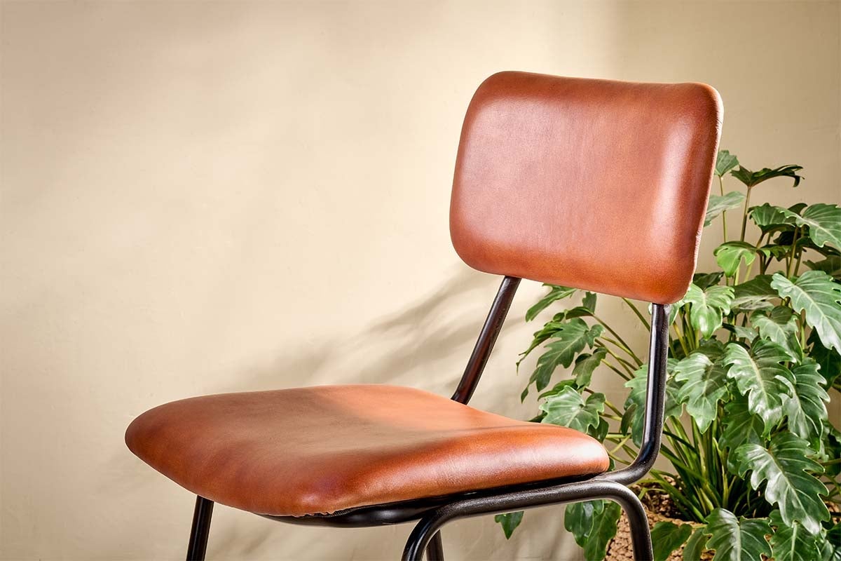 Chaise de bar en cuir Sotta