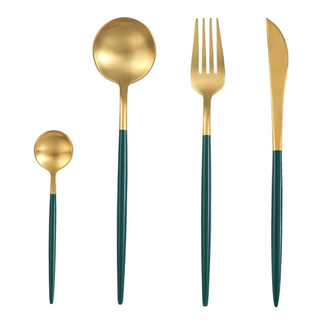 Service de table en acier inoxydable Biscayne