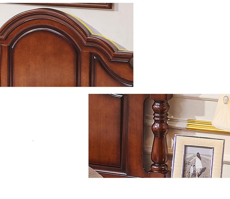 Lit de rangement BOSTON HILTON de style américain et européen avec tiroir et vérin pneumatique