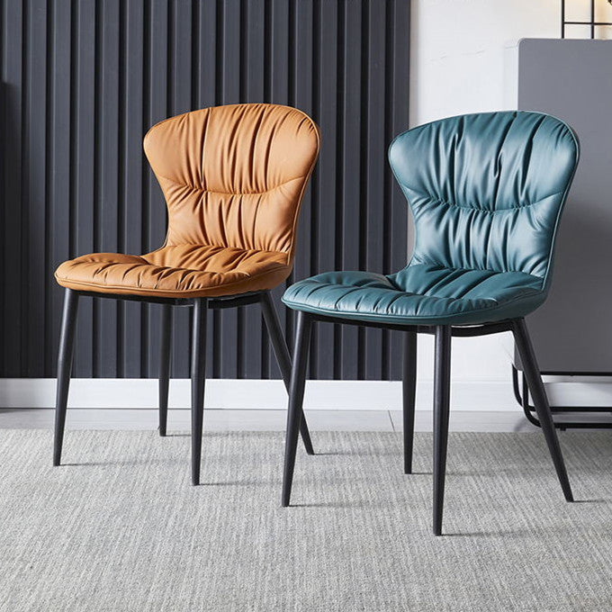 Chaise de salle à manger en cuir Gustavo (lot de 2) 