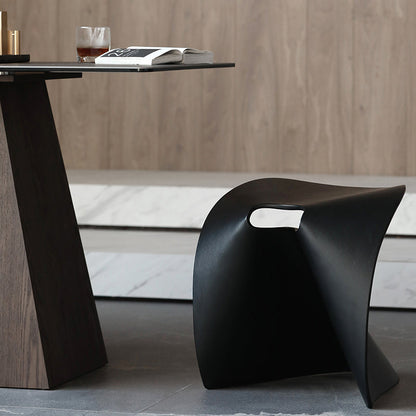 Tabouret court créatif en bois massif Bucholz 