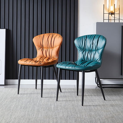 Chaise de salle à manger en cuir Gustavo (lot de 2) 