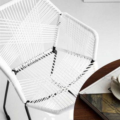 Tabouret de bar en rotin plastique Mackin (lot de 2) 