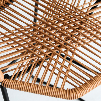 Tabouret de bar en rotin plastique Mackin (lot de 2) 