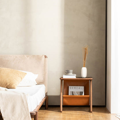 Table d'appoint en bois massif Burnes