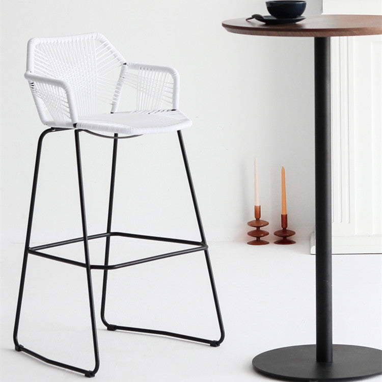 Tabouret de bar en rotin plastique Mackin (lot de 2) 