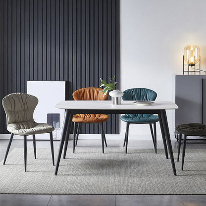 Chaise de salle à manger en cuir Gustavo (lot de 2) 