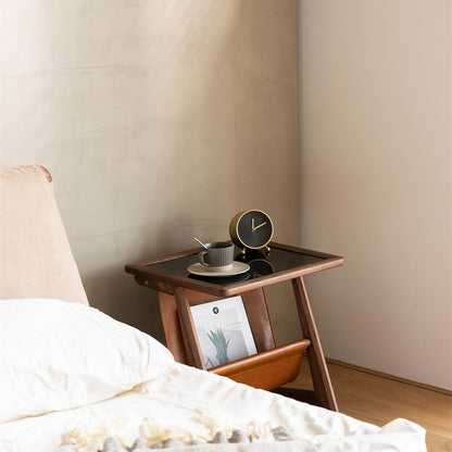 Table d'appoint en bois massif Burnes