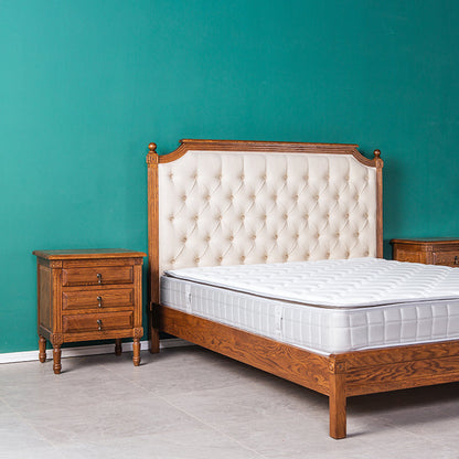 Table de chevet EZEKIEL de style campagnard américain français, 3 tiroirs (3 couleurs au choix) 