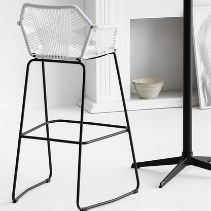 Tabouret de bar en rotin plastique Mackin (lot de 2) 