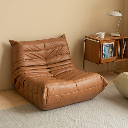 Fauteuil lounge en similicuir Kruska