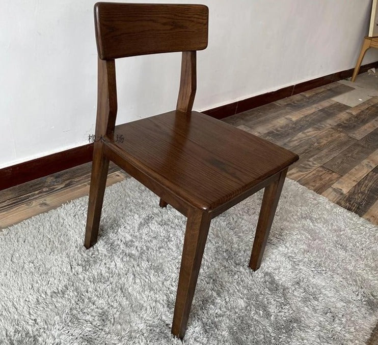 JAKIRA Table à manger et chaise en bois massif japonais nordique scandinave