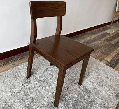 JAKIRA Table à manger et chaise en bois massif japonais nordique scandinave