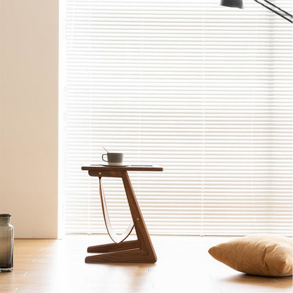 Table d'appoint en bois massif Burnes