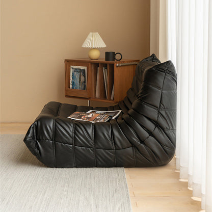 Fauteuil lounge en similicuir Kruska