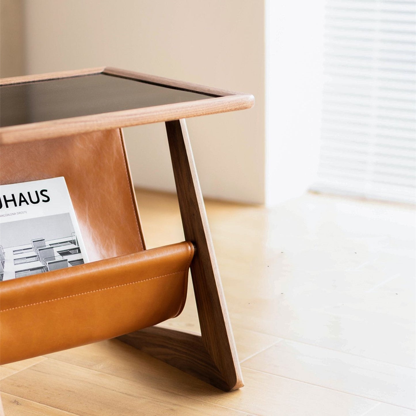 Table d'appoint en bois massif Burnes