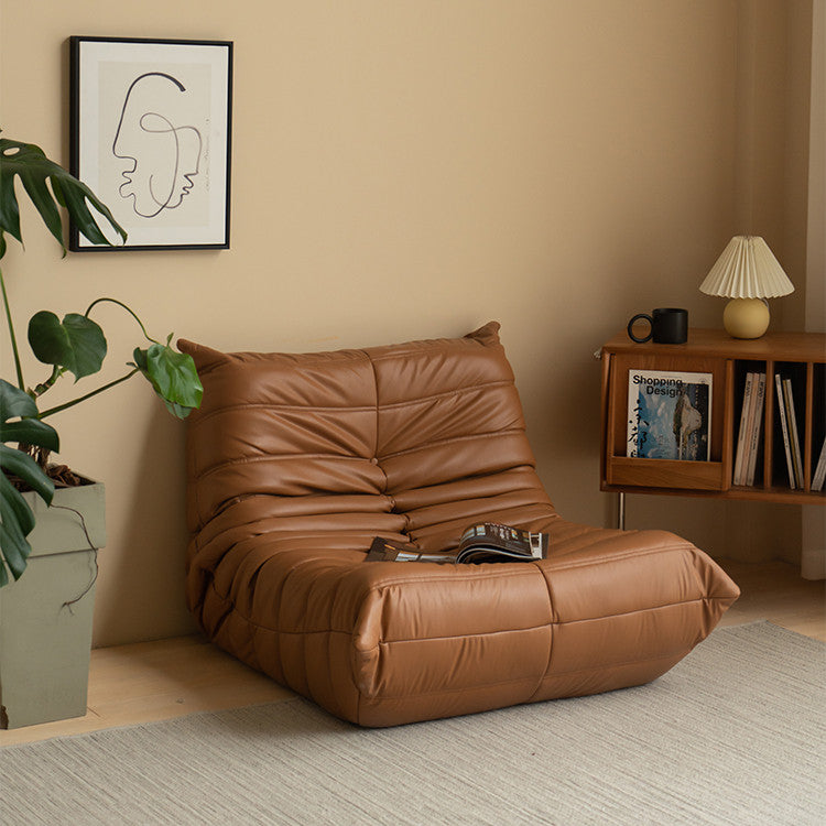 Fauteuil lounge en similicuir Kruska