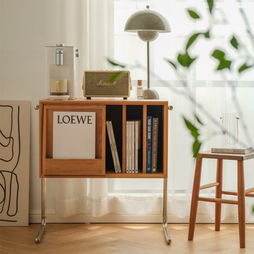 Meuble d'appoint/table d'appoint Jacky en bois de cerisier massif 