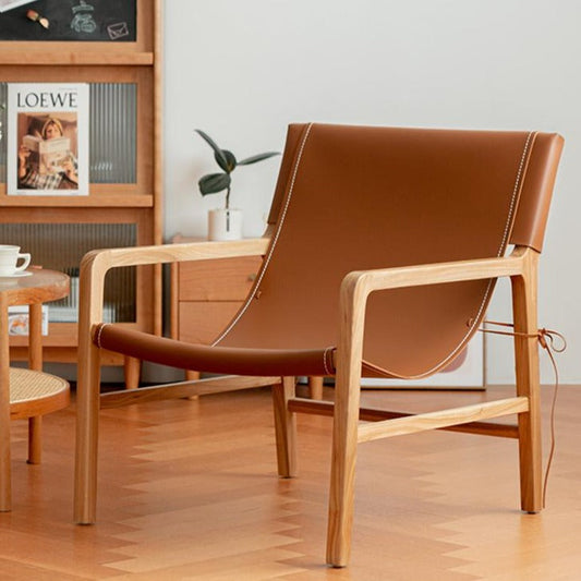 Fauteuil simple en similicuir Guertin 