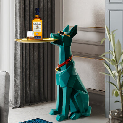 Table d'appoint Barthold en forme de chien