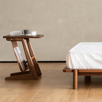 Table d'appoint en bois massif Burnes