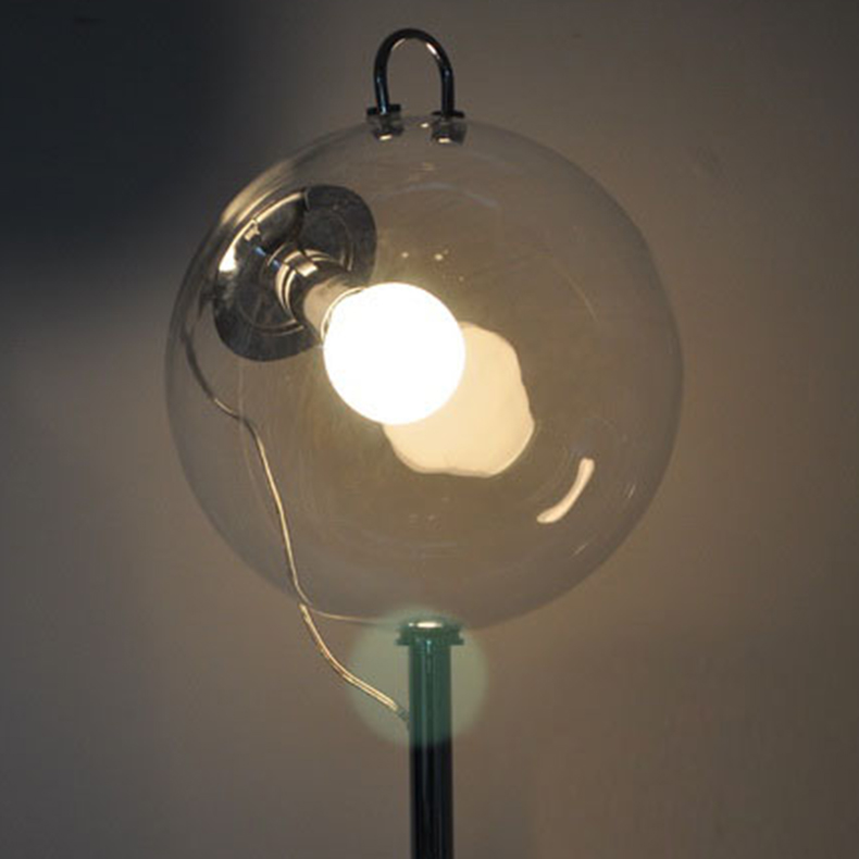 Lampe en verre transparent Anthony