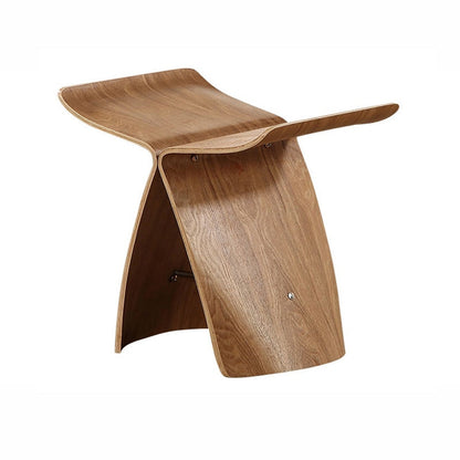 Tabouret d'appoint papillon en bois courbé