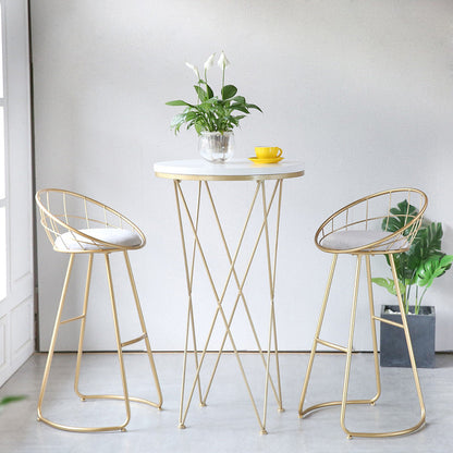 Tabouret de bar en métal Erika (lot de 2) 