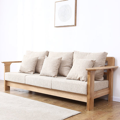 Canapé nordique moderne en bois massif BENTLEY