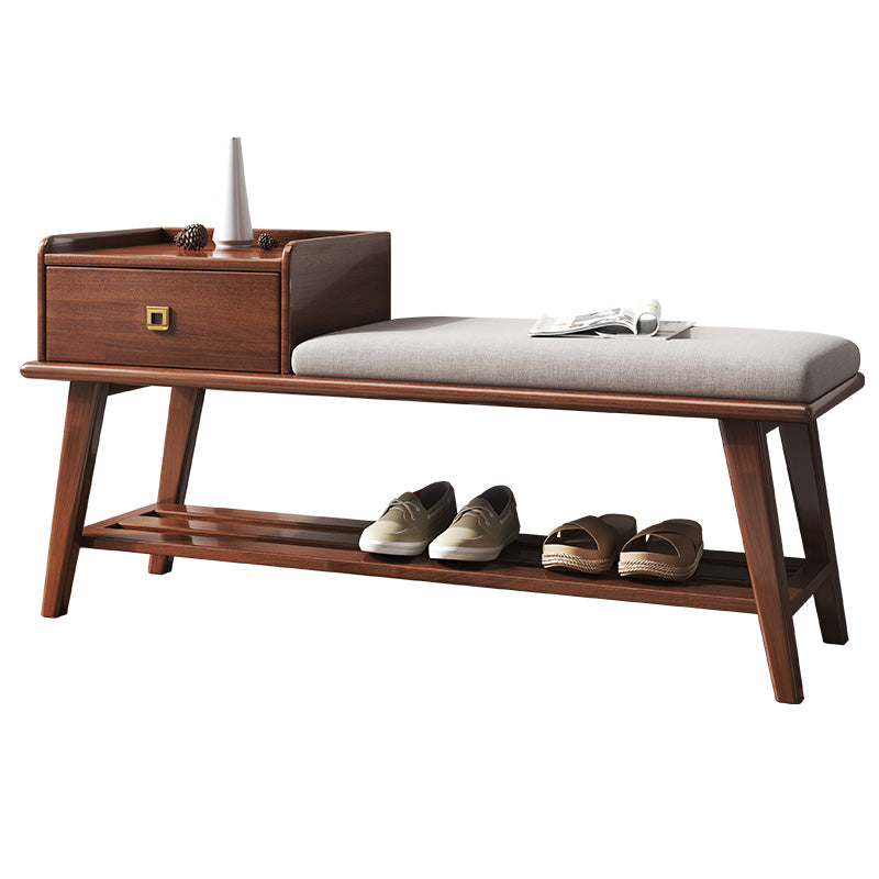 Tabouret à chaussures en bois massif CASSIDY BELAIR