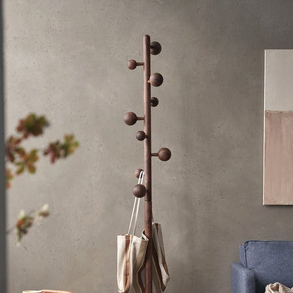 Porte-manteau à rivets en bois massif Artur