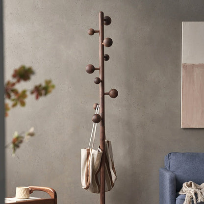 Porte-manteau à rivets en bois massif Artur