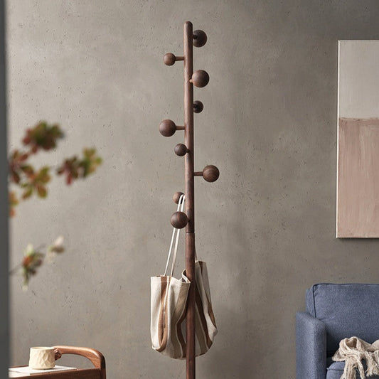 Porte-manteau à rivets en bois massif Artur