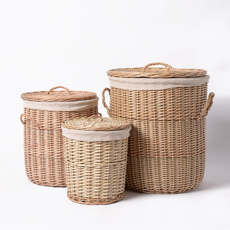 Panier à linge en rotin Griffin (lot de 3)
