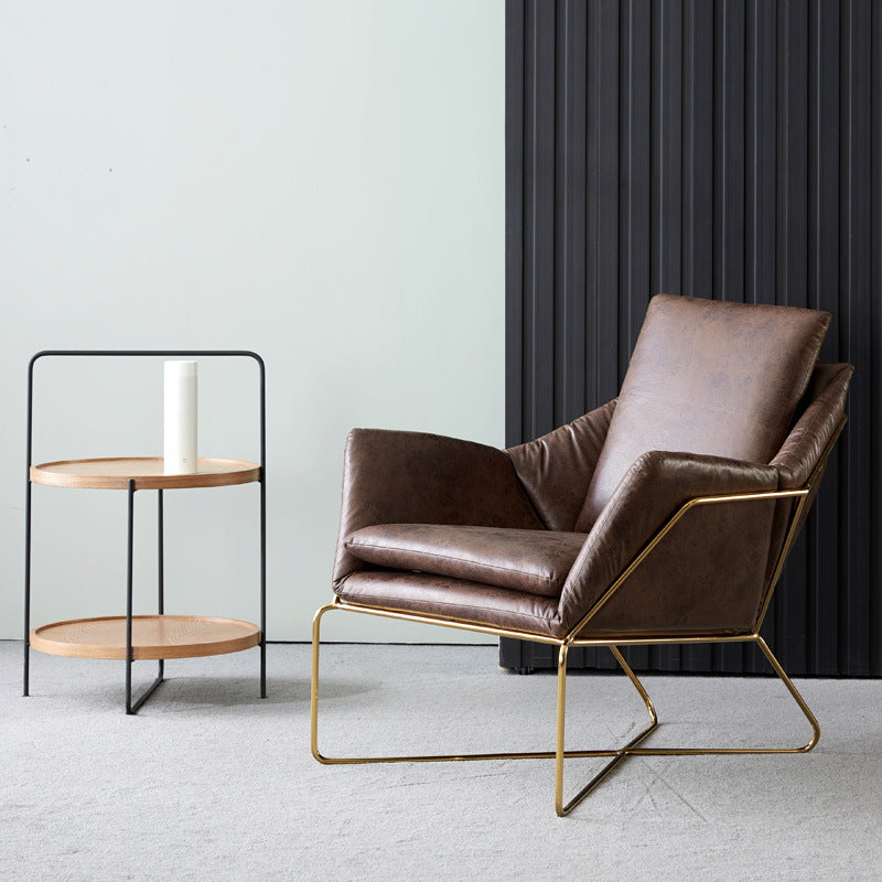 Fauteuil en cuir Hoboken