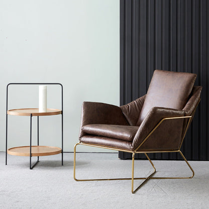 Fauteuil en cuir Hoboken