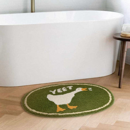 Tapis en forme de pied de canard