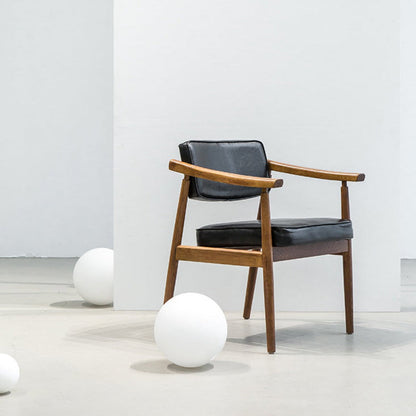 Fauteuil rembourré en bois massif Eastyle