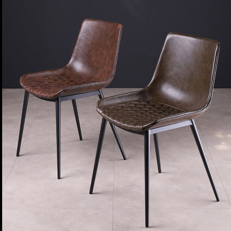 Chaise de salle à manger en cuir Everleigh (lot de 2) 