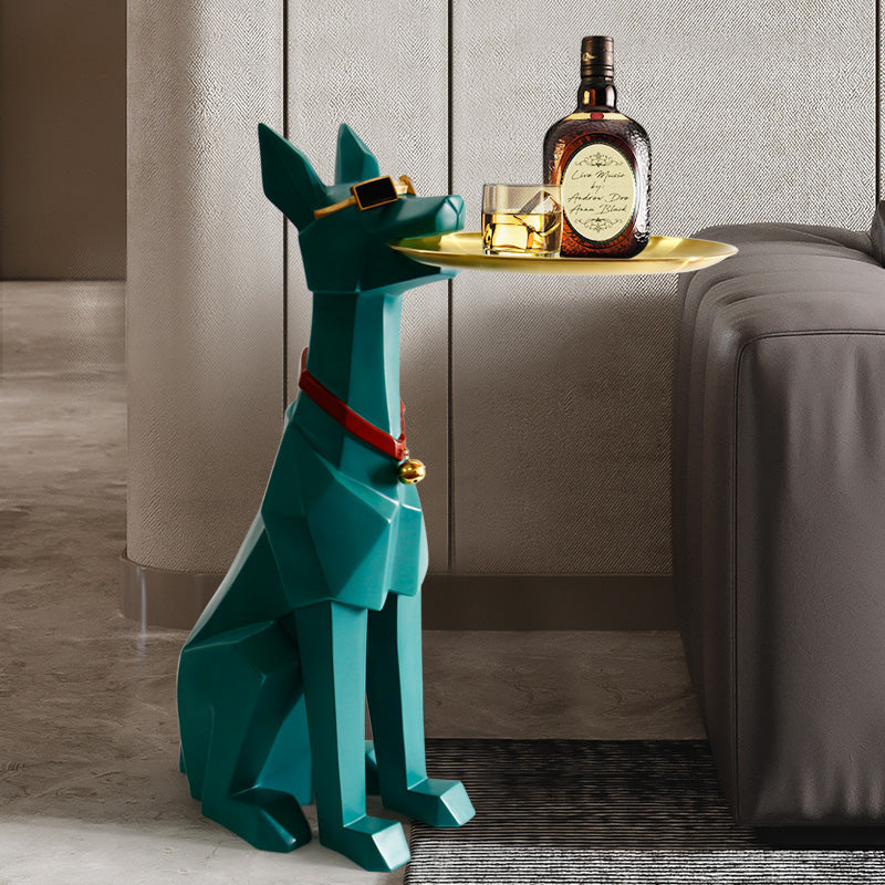 Table d'appoint Barthold en forme de chien