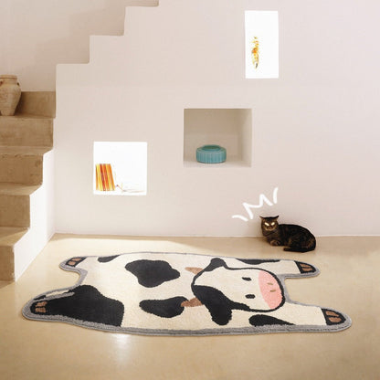 Tapis de zone à motif de vache volante