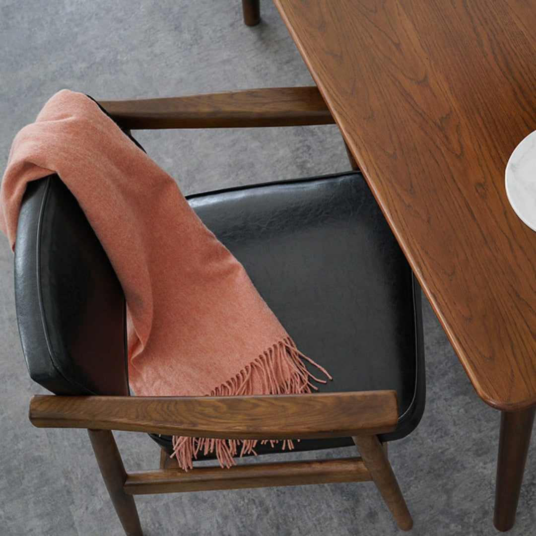 Fauteuil rembourré en bois massif Eastyle