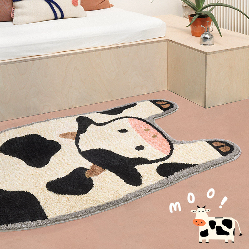 Tapis de zone à motif de vache volante
