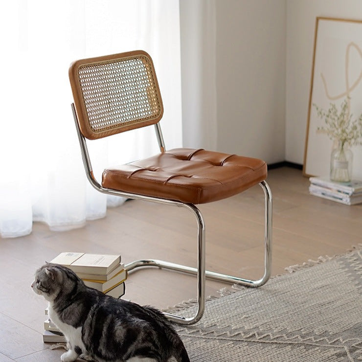 Chaise d'appoint en cuir véritable Londyn (lot de 2) 