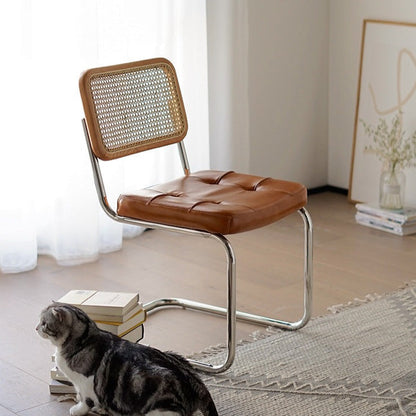 Chaise d'appoint en cuir véritable Londyn (lot de 2) 