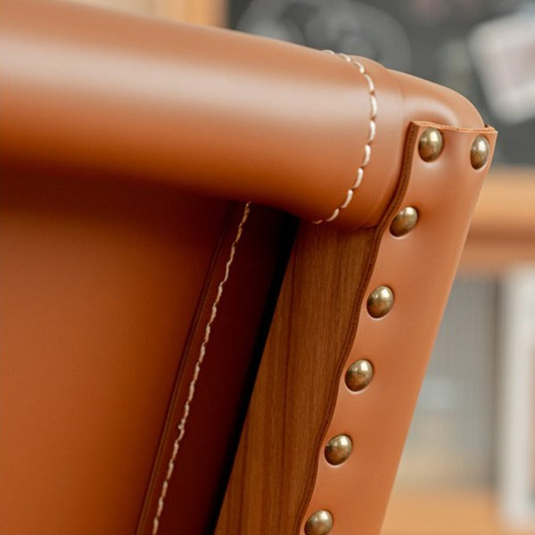 Fauteuil simple en similicuir Guertin 