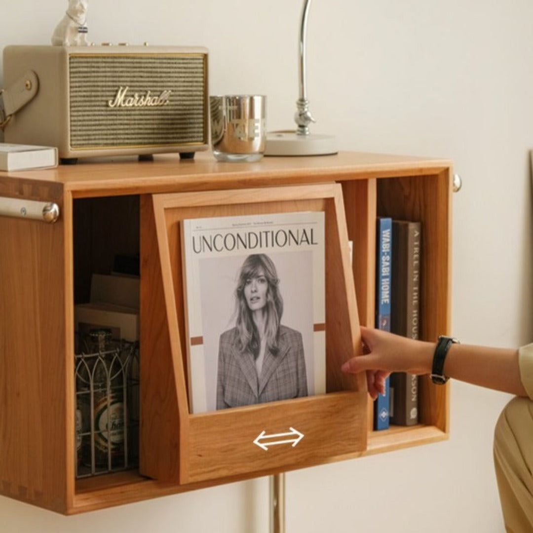 Meuble d'appoint/table d'appoint Jacky en bois de cerisier massif 