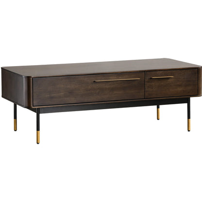 BRINLEY Chicago HILTON Console TV Commode en bois massif Table basse