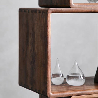 Bibliothèque/table d'appoint à transformation libre Lo Pan