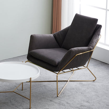 Fauteuil en cuir Hoboken